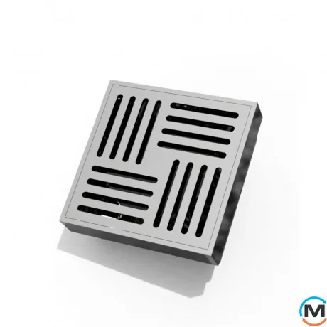 Трап душовий ASG 19 INOX SS304L Hydro 100х100, Колір: Хром, фото 