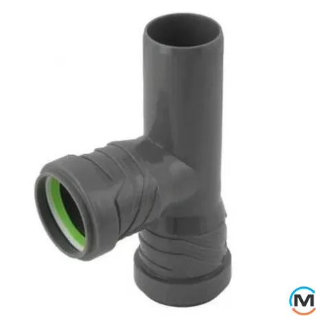 Тройник канализационный ASG HTR 50х40x87,5°, Градус (град.): 90, Модификация: 50х40x87.5, Цвет: Серый, Диаметр (мм): 50, фото , изображение 2