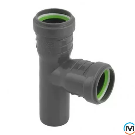 Трійник каналізаційний ASG HTR 40х40x87, 5°, Градус (град.): 90, Модифікація: 40х40x87.5, Колір: Сірий, Діаметр (мм): 40, фото 