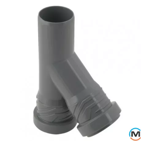 Тройник канализационный ASG HTR 40х40x45°, Градус (град.): 45, Модификация: 40х40x45, Цвет: Серый, Диаметр (мм): 40, фото , изображение 2