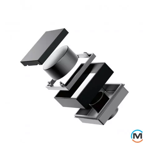 Трап душовий ASG 19 INOX SS304L Hydro 100х100, Колір: Хром, фото , зображення 2