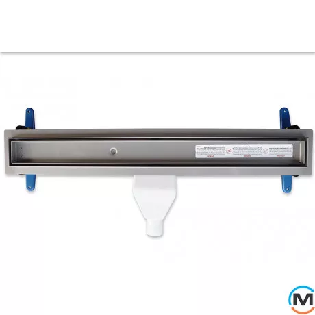 Душевой канал MCH 800 мм из нержавеющей стали AISI 304 с решеткой под плитку, сухой сифон, горизонтальный выпуск, Монтажная длина (мм): 800, фото , изображение 2