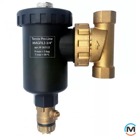 Магнитный проточный фильтр Tervix Pro Line MAGFIL3 3/4’’, фото 