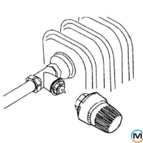 Термоголовка радиаторная М30х1,5 , 6 - 28С Tervix Pro Line TR 1, фото , изображение 2