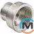 Муфта Valtec переходная Никель 1/2"х3/8", Тип резьбы: Внутренняя, Диаметр резьбы: 1/2", Модификация: 1/2"х3/8", Исполнение: Переходная, Материал: Латунь никелированная, фото 