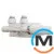 Комплект Schlosser Duo-plex Mini (Comple Selection) угловой левый GZ 1/2 x 16х2 mm PEX белый головка MINI M30x1,5+ Комплект трубок с двойной розеткой, фото , изображение 2