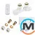 Комплект Schlosser Duo-plex Mini (Comple Selection) угловой левый GZ 1/2 x 16х2 mm PEX белый головка MINI M30x1,5+ Комплект трубок с двойной розеткой, фото 