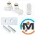 Комплект Schlosser Duo-plex Mini (Comple Selection) угловой правый GZ 1/2 x 15mm Cu белый головка MINI M30x1,5+ Комплект трубок с двойной розеткой, фото 
