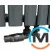 Комплект Schlosser термостатический GZ1/2 x GW1/2 осевой правый с головкой Mini M30x1,5 RAL7016 антрацит мат, фото , изображение 2