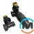 Комплект Schlosser термостатический GZ1/2 x GW1/2 осевой правый с головкой Mini M30x1,5 RAL7016 антрацит мат, фото 