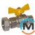 Кран газовий прямий Bianchi 1/2" З х 1/2" В (накидна гайка), фото , зображення 3
