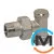 Кран радіаторний відсікаючий Bianchi 1/2" х 3/4"E (євроконус) кутовий, фото 