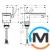 Смеситель для умывальника AXOR MyEdition 70 хром/зеркальное стекло, фото , изображение 5