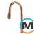 Смеситель для кухни Franke Maris Slim J Pull Down выдвижной излив подвод питьевой воды PVD copper, фото 