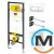 Инсталляция для подвесного унитаза Viega Prevista Dry с клавишей смыва Visign for Life 6 альпийский белый, фото 