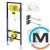 Инсталляция для подвесного унитаза Viega Prevista Dry с клавишей смыва Visign for Life 20 альпийский белый, фото 