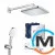 Душевая система скрытого монтажа с термостатом Grohe Grohtherm SmartControl на 3 потребителя хром, фото 