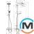 Душевая система Hansgrohe Crometta S 240 1jet Showerpipe для ванны хром, фото , изображение 2