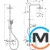 Душевая система Hansgrohe Vernis Blend Showerpipe 200 1jet EcoSmart с термостатом Matt Black, фото , изображение 2