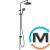Душевая система Hansgrohe Vernis Blend Showerpipe 200 1jet Reno черный матовый, фото 