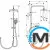 Душевая система Hansgrohe Vernis Shape Showerpipe 230 1jet Reno черный матовый, фото , изображение 3