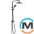 Душевая система Hansgrohe Vernis Shape Showerpipe 230 1jet Reno черный матовый, фото 