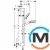 Душевой набор Hansgrohe Showerpipe Crometta 100 Vario Green 6 л/мин 65 см White/Chrome, фото , изображение 4