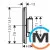 Термостат скрытого монтажа Hansgrohe ShowerSelect Comfort E HighFlow на 1 функцию Chrome, фото , зображення 2