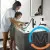 Смеситель для умывальника Hansgrohe Finoris 230 с выдвижным носиком 2JET и д/к push-open черный матовый, фото , изображение 5