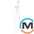 Гигиенический душ со смесителем Paffoni Tweet Round Mix белый матовый, фото , изображение 2