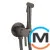 Гигиенический душ Paffoni Tweet Round Brushed Black Chrome, фото 