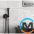 Гигиенический душ Paffoni Tweet Round Mix черный, фото , изображение 2