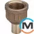 Муфта Ø15A x 1/2" В (бронзовая) -106553 Viega GmbH 94246g, Вариант: НВ, Тип резьбы: Внутренняя, Диаметр резьбы: 1/2", Диаметр (мм): 15, фото 