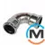 Колено стальное Ø108 90° ВВ оцинкованное RM Steelpres 381/900, Вариант: ВВ, Градус (град.): 90, Диаметр (мм): 108, фото  Колено стальное Ø108 90° ВВ оцинкованное RM Steelpres 381/900, Вариант: ВВ, Градус (град.): 90, Диаметр (мм): 108, фото