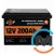 Аккумулятор LogicPower LiFePO4 12V (12,8V) - 200 Ah (2560Wh) (Smart BMS 100А) с BT пластик для ИБП, фото 