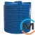 Емкость накопительная Евро Пласт пищевая Низкая Ø 2420*2650 2-ш. синяя 10000 л. вертикальная, фото 