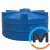 Емкость накопительная Евро Пласт пищевая Низкая Ø 2420*1290 2-ш. синяя 5000 л. вертикальная, фото 