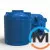 Емкость накопительная Евро Пласт пищевая Стандартная Z Ø 850*1100 2-ш. синяя 500 л. вертикальная, фото , изображение 3