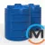 Ємність накопичувальна Євро Пласт харчова Висока Ø 1330*1650 2-ш. синя 1900 л. вертикальна, фото , зображення 6