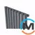 Дизайнерський вертикальний радіатор ARTTIDESIGN Rimini 8/1800/472/50 сірий матовий, Підключення радіатора: Нижнє, Виконання: Вертикальний, Колір: Сірий, Висота (мм): 1800, Кількість секцій: 8, Довжина (мм): 472, Кількість рядів: 1, фото , зображення 5