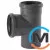Трійник каналізаційний Ostendorf HT-Safe 125/125*87˚, Вид каналізації: Внутрішня, Тип каналізації: Проста, Градус (град.): 90, Модифікація: 125/125х87, Колір: Темно-сірий, Діаметр (мм): 125, Матеріал: Поліпропілен PPR, фото 
