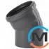 Колено канализационное Ostendorf HT-Safe 125*30˚, Вид канализации: Внутренняя, Тип канализации: Простая, Градус (град.): 30, Цвет: Темно-серый, Диаметр (мм): 125, Материал: Полипропилен PPR, фото 