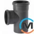 Тройник канализационный Ostendorf HT-Safe 125/110*87˚, Вид канализации: Внутренняя, Тип канализации: Простая, Градус (град.): 90, Модификация: 125/110х87, Цвет: Темно-серый, Диаметр (мм): 125, Материал: Полипропилен PPR, фото 