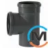 Тройник канализационный Ostendorf HT-Safe 160/160*87˚, Вид канализации: Внутренняя, Тип канализации: Простая, Градус (град.): 90, Модификация: 160/160х87, Цвет: Темно-серый, Диаметр (мм): 160, Материал: Полипропилен PPR, фото 
