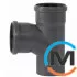 Трійник каналізаційний Ostendorf HT-Safe 90/90*87˚, Вид каналізації: Внутрішня, Тип каналізації: Проста, Градус (град.): 90, Модифікація: 90/90х87, Колір: Темно-сірий, Діаметр (мм): 90, Матеріал: Поліпропілен PPR, фото 