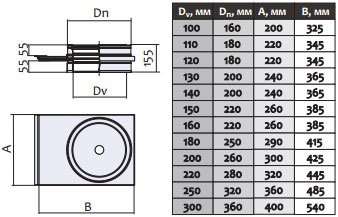shiber для dymohoda f 150 220 0 6mm iz nerzhaveyki 232601