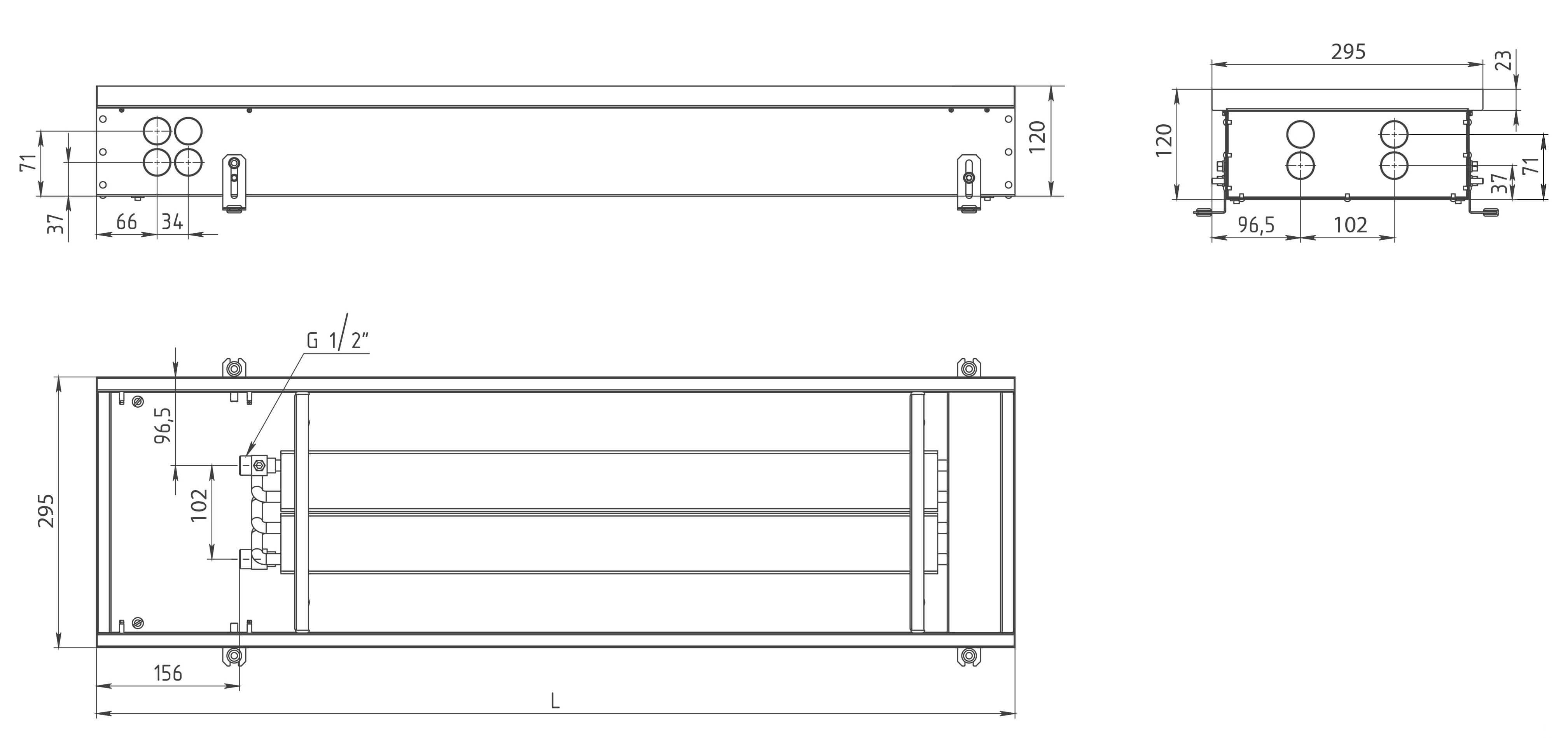 konvektory carrera 4s2 black 295kh120mm s 2 mya teploobmennikami