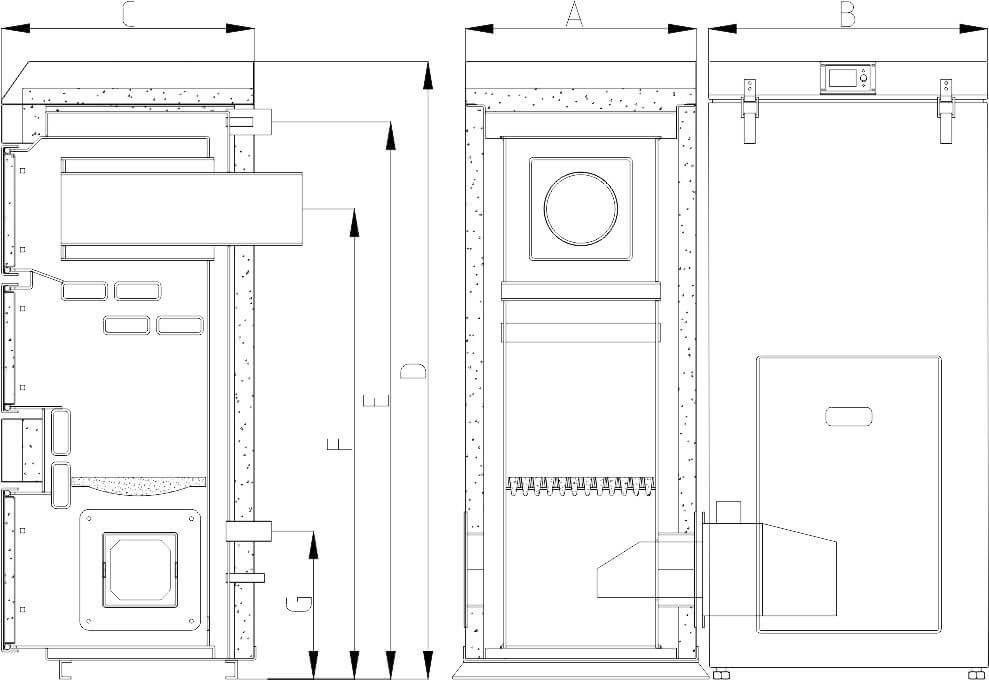 Heiztechnik HT DasPell razmery kotla