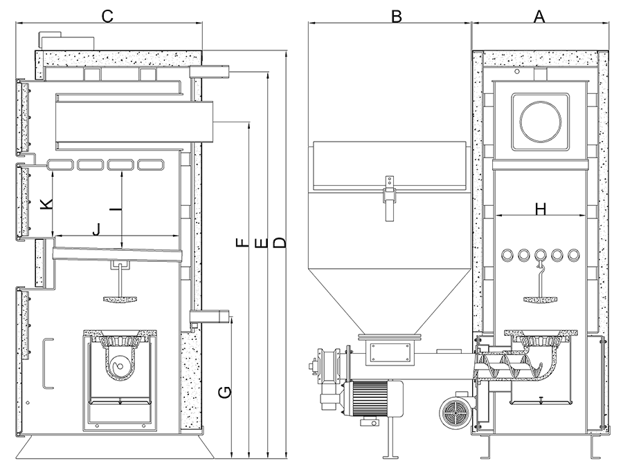 Heiztechnik Q Eko Duo razmery kotla